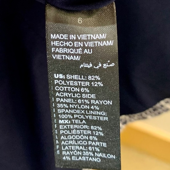 🔥NeW🔥 NWT White House Black Market Tweed & Faux Pearl Jacket - Sz 6 - Picture 16 of 16